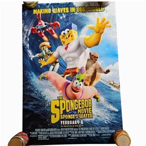 The SpongeBob Movie: Sponge Out of Water 2015 Movie Poster 27x40 Tom Kenny D/S